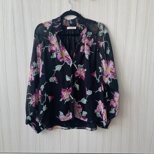 ALC floral print blouse size 4
